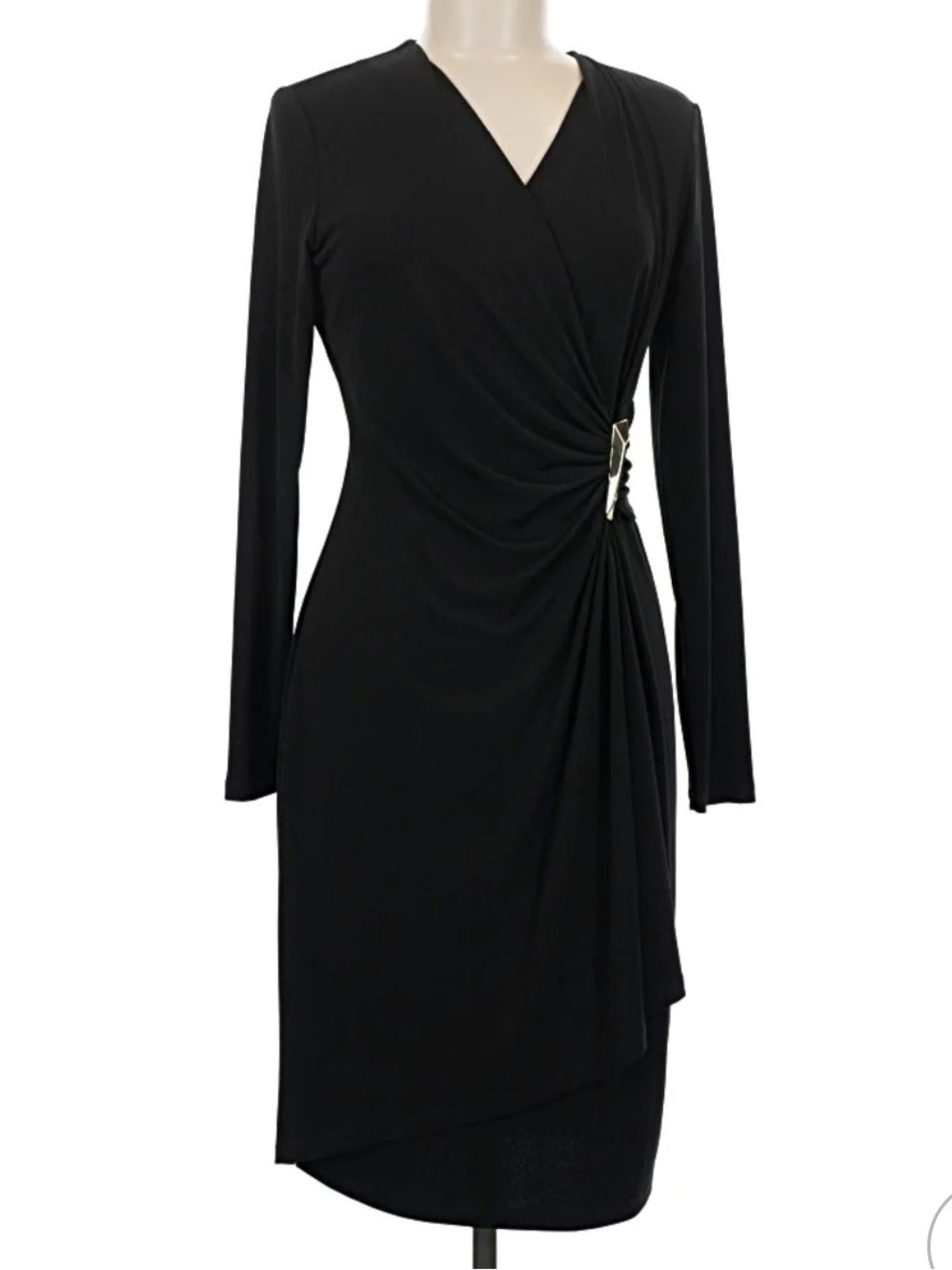 Calvin Klein Sweater Dress with Side Buckle Detail